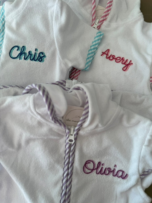 Boy's Terry Cloth Swim Cover Shirt