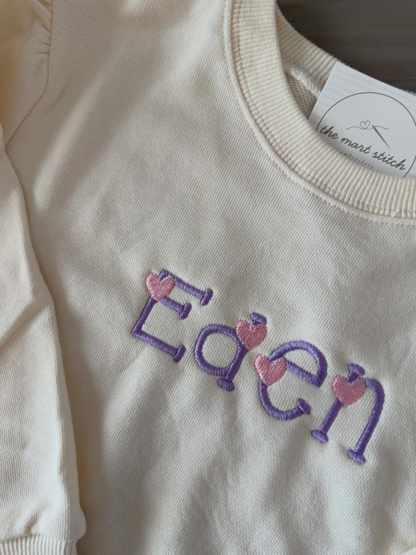 Girls Puff Sleeve Sweatshirt