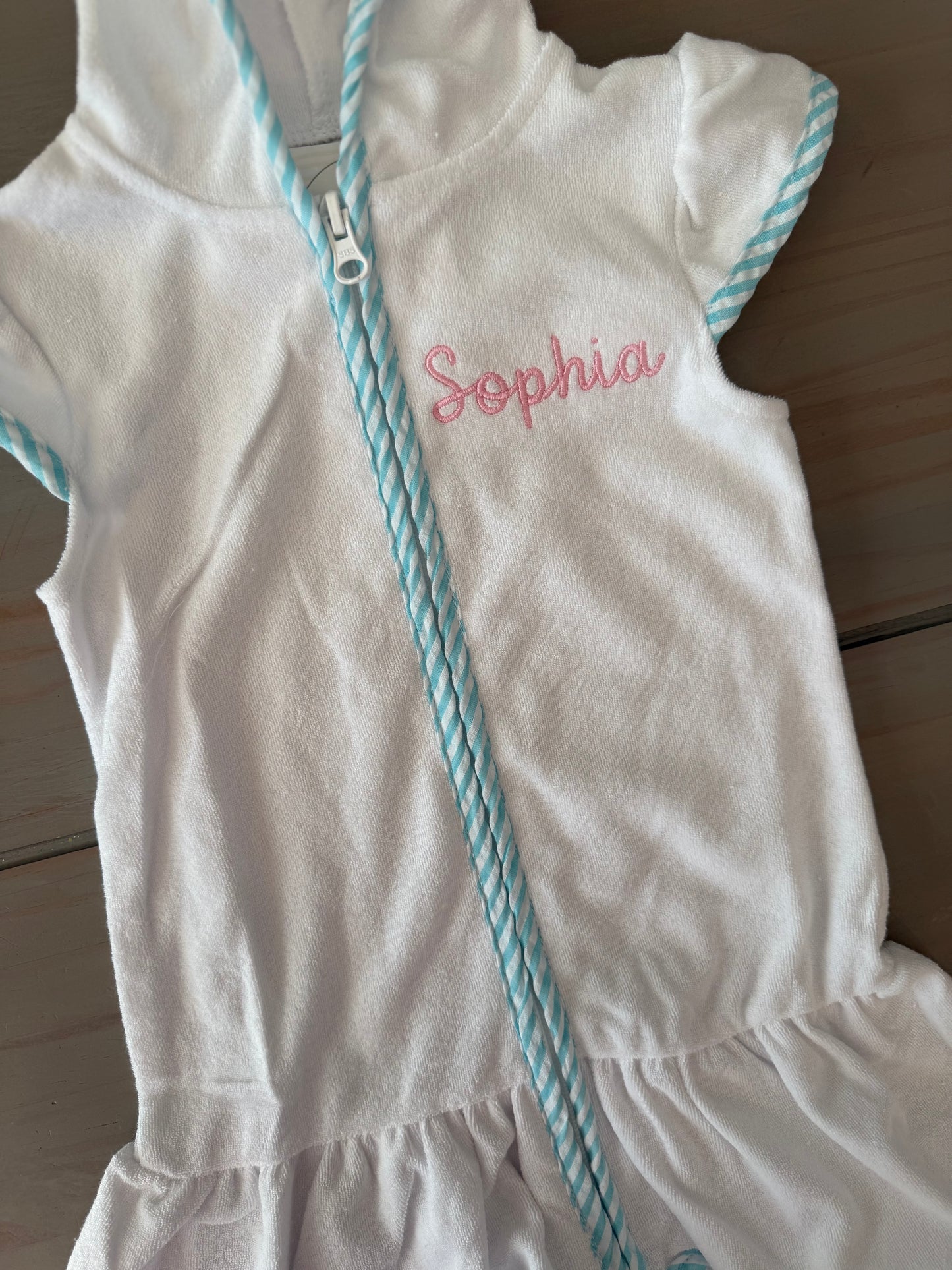 Girl's Terry Cloth Swim Cover Up Dress